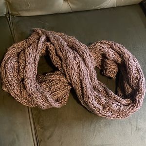 Taupe Knit Infinity Scarf